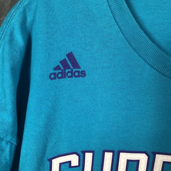 Adidas Charlotte Hornets Shirt Men’s Go To Tee Shirt XX Large NBA No 15 Walker - Picture 4 of 11